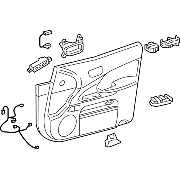 Lexus 67610-30C01-C1 Board Sub-Assy, Front Door Trim, RH