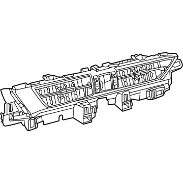 Lexus 55670-78050 REGISTER ASSY, INSTR