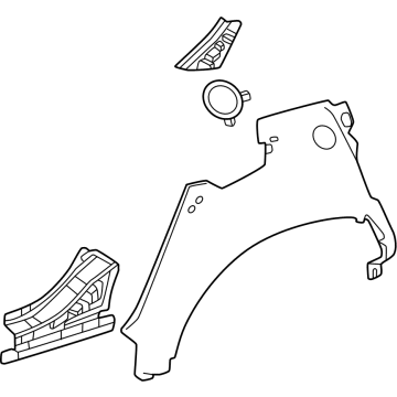 Lexus 61605-0E901 PANEL S/A, QTR WHEEL