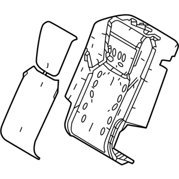 Lexus 71507-48090 PAD SUB-ASSY, RR SEA