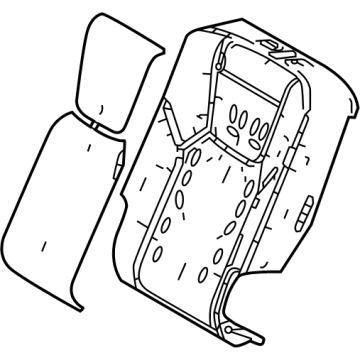 Lexus 71508-48090 PAD SUB-ASSY, RR SEA