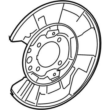 2008 Lexus LS600hL Backing Plate - 46503-50060