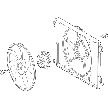 2024 Lexus TX550h+ Cooling Fan Assembly - 16360-F0300