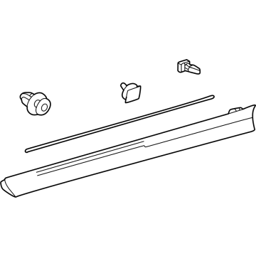 Lexus 75073-78020 MOULDING SUB-ASSY, F