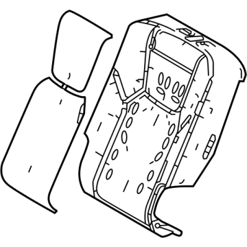 Lexus 71508-0E020 PAD SUB-ASSY, RR SEA