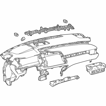 Lexus 55400-0E020-C0 PAD ASSY, INSTRUMENT