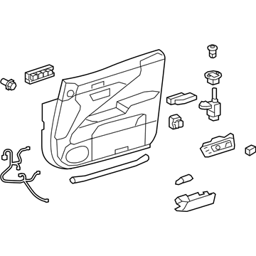 Lexus 67610-50B80-S6 Panel Assembly, Front Door