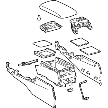 Lexus GS F Center Console Base - 58810-30D11-C0