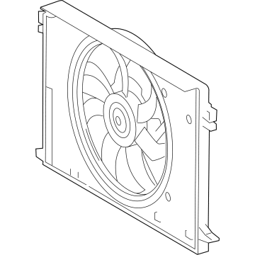 2025 Lexus RX350h Cooling Fan Assembly - 16360-F0240