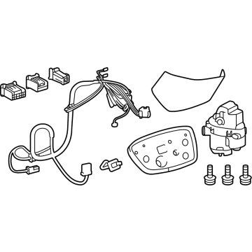 Lexus 87966-46200 RETRACTOR, OUTER MIR