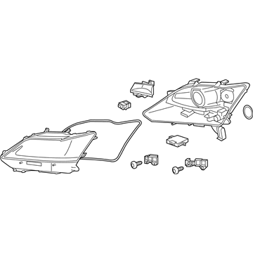 Lexus 81185-30G00 Headlamp Unit With Gas, Left