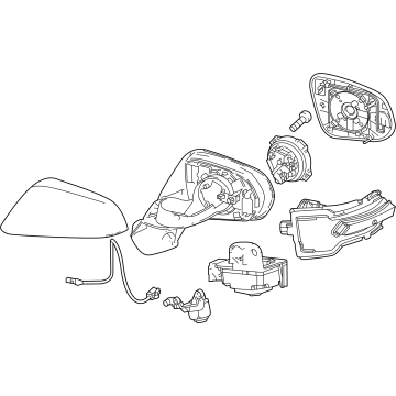 Lexus 87940-F6020-A0 MIRROR ASSY, OUTER R