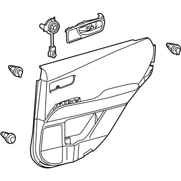 Lexus 67640-48A20-C3 Panel Assembly, Rear Door