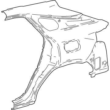 Lexus 61601-48100 PANEL SUB-ASSY, QUAR