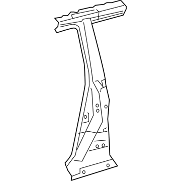 Lexus 61037-48904 Reinforcement Sub-Assy, Center Body Pillar, RH