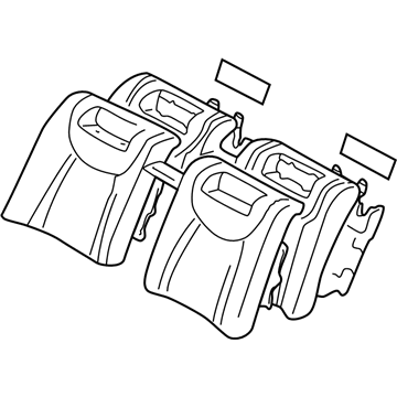 Lexus 71480-50760-A6 Back Assembly, Rear Seat