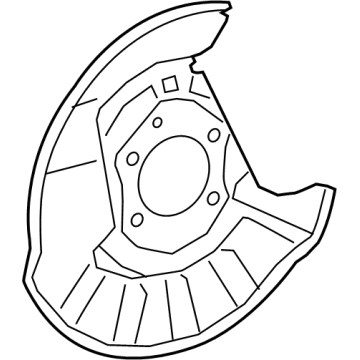 2025 Lexus TX550h+ Backing Plate - 47881-0E050