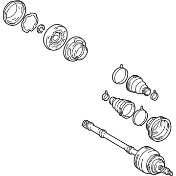 2001 Lexus LS430 Axle Shaft - 42330-50050