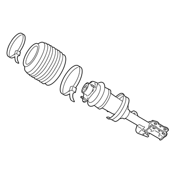 Lexus RX350 Air Suspension Spring - 48010-48070