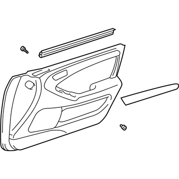 Lexus 67610-3F680-A0 Board Sub-Assy, Front Door Trim, RH