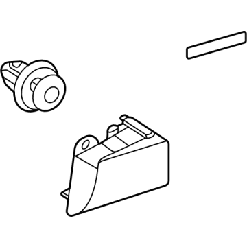 Lexus 76901-0E030 MUDGUARD SUB-ASSY, S