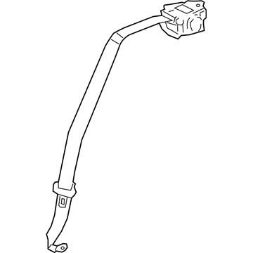 Lexus 73370-76091-C2 BELT ASSY, RR SEAT