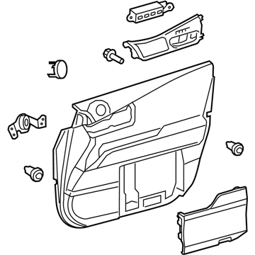 Lexus 67620-48A20-C7 Panel Assembly, Front Door