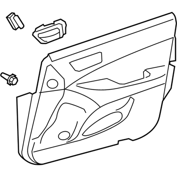 Lexus 67620-33B30-C1 Board Sub-Assy, Front Door Trim, LH