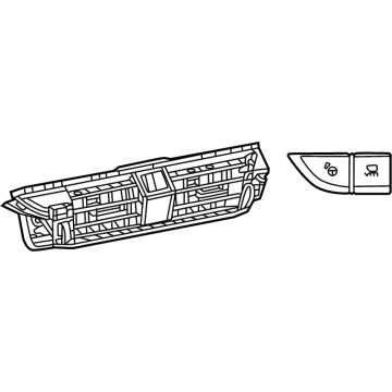 Lexus 55680-0E100 REGISTER ASSY, INSTR