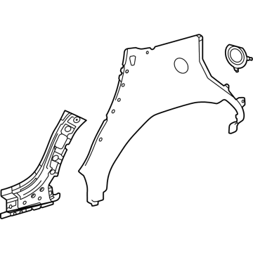 Lexus 61606-0E090 PANEL SUB-ASSY, QTR