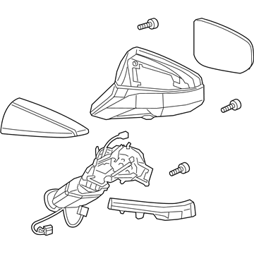 Lexus 87940-76290-B2 Mirror Assembly, Outer R