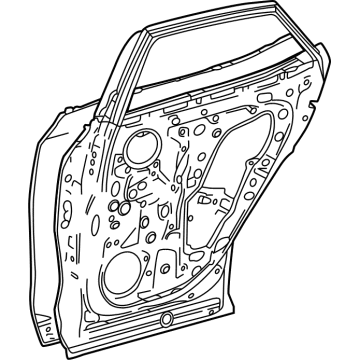 Lexus 67003-F6010 PANEL SUB-ASSY, RR D