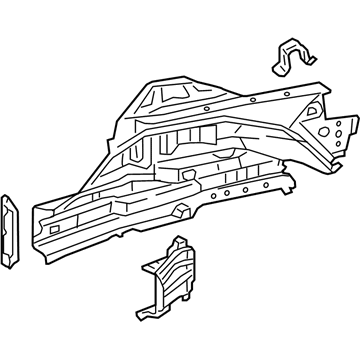 Lexus 53701-11010 Apron Sub-Assembly, Front Fender