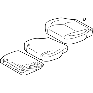 Lexus 71420-3F530-B0 Cushion Assy, Front Seat, LH (For Separate Type)