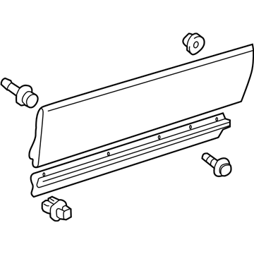 Lexus 75071-30061-B2 Moulding Sub-Assy, Front Door, Outside RH