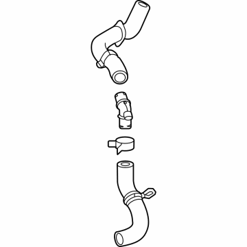 Lexus 16057-F0141 HOSE SUB-ASSY, RADIA