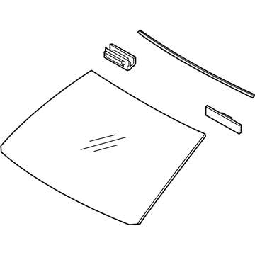 Lexus 56101-60821 Windshield Glass Sub-Assembly