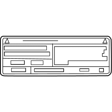 Lexus 88723-0E180 LABEL, COOLER SERVIC