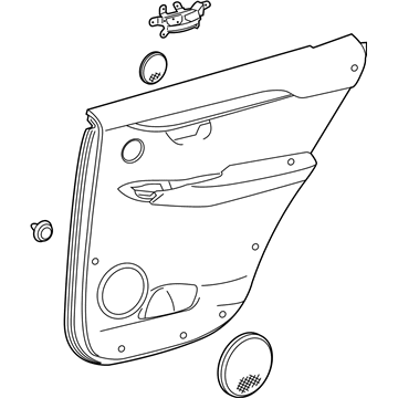 Lexus 67640-78100-23 Panel Assembly, RR Door