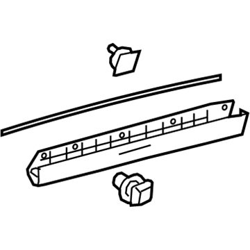 Lexus NX300h Door Moldings - 75078-78010