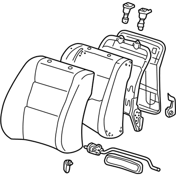 Lexus 71430-33882-A2 Back Assy, Front Seat, RH(For Separate Type)