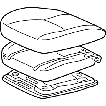 Lexus 71420-33571-C2 Cushion Assy, Front Seat, LH (For Separate Type)