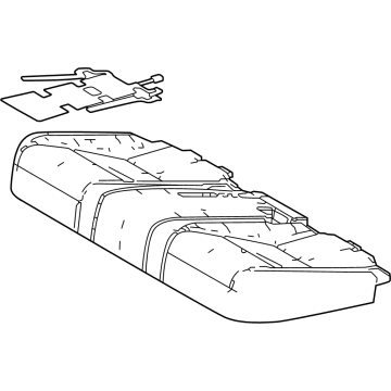 Lexus 71503-48040 PAD SUB-ASSY, RR SEA