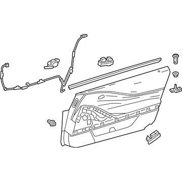 Lexus 67610-11040-20 Panel Assembly, Door Tri