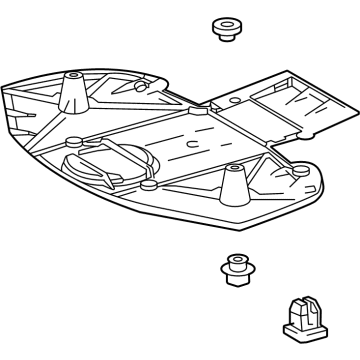 Lexus 53661-42010 COVER, RR SUSPENSION