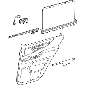 Lexus 67630-6A230-E7 PANEL ASSY, RR DOOR