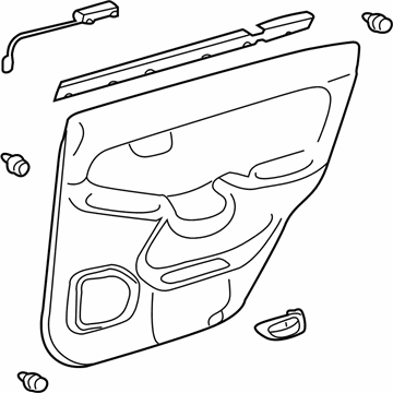 Lexus 67630-60800-A0 Board Sub-Assy, Rear Door Trim, RH