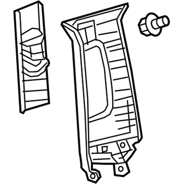 Lexus 62410-0E100-A0 GARNISH Assembly, Center Pillar