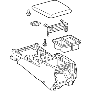 Lexus LX570 Center Console Base - 58901-60820-C4