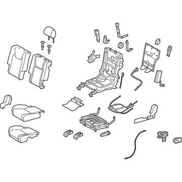 Lexus 71400-48K21-B0 Seat Assy, Rear LH